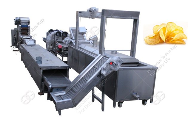 compound potato chips making line