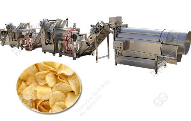 automatic banana chips making line